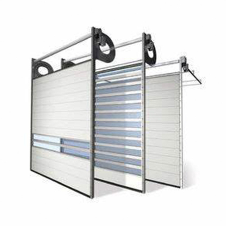 Puerta de alta velocidad en espiral de aluminio
