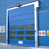 Puerta de apilamiento de PVC de alta velocidad impermeable a prueba de viento industrial