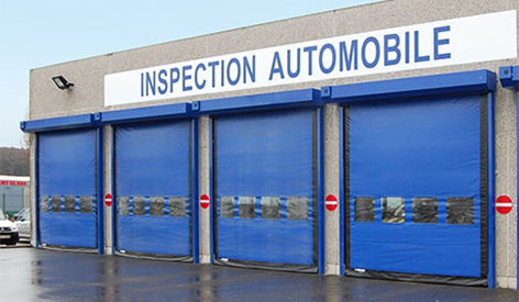 Puerta autoreparable de PVC de alta velocidad