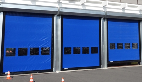 Puerta autoreparable de PVC de alta velocidad