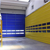 Puerta de apilamiento de PVC de alta velocidad impermeable a prueba de viento industrial