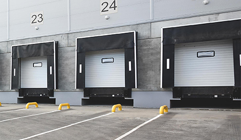 Refugio de muelle retr&aacute;ctil de PVC