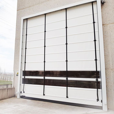 Puerta de apilamiento de PVC de alta velocidad industrial a prueba de viento logística