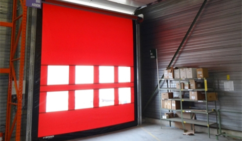 Puerta autoreparable de PVC de alta velocidad