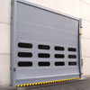 Puerta de apilamiento de PVC de alta velocidad impermeable a prueba de viento industrial